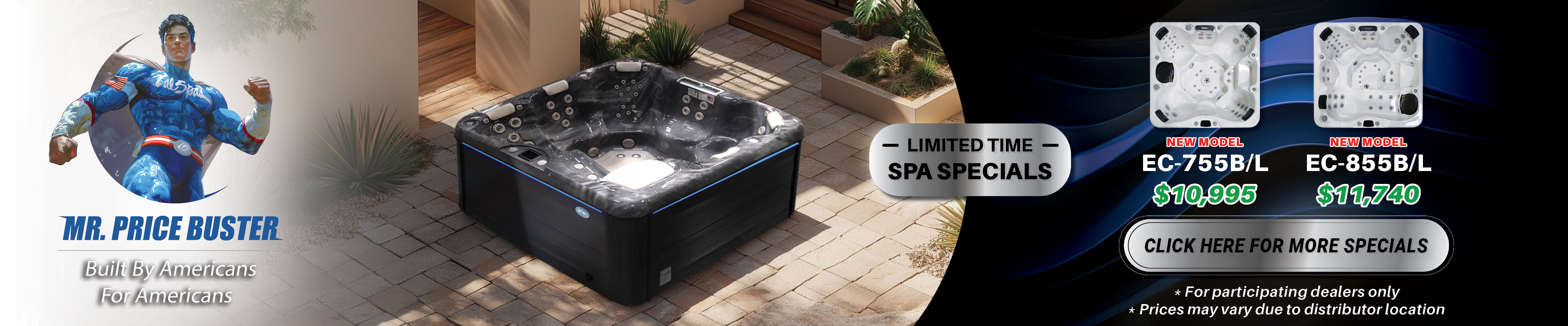 Calspas hot tub being used in a family setting - Johnson City